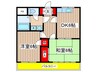 グランディメゾン日吉１ 2DKの間取り