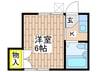 エルムハイツ 1Kの間取り
