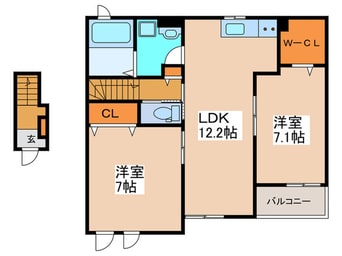 間取図 パルテールA