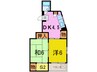 ﾒｿﾞﾝﾎﾞﾇｰﾙ 2DKの間取り
