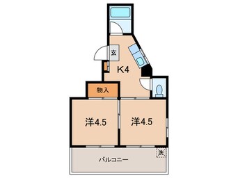 間取図 ﾒｿﾞﾝﾎﾞﾇｰﾙ