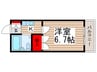 シレネコーポ 1Kの間取り