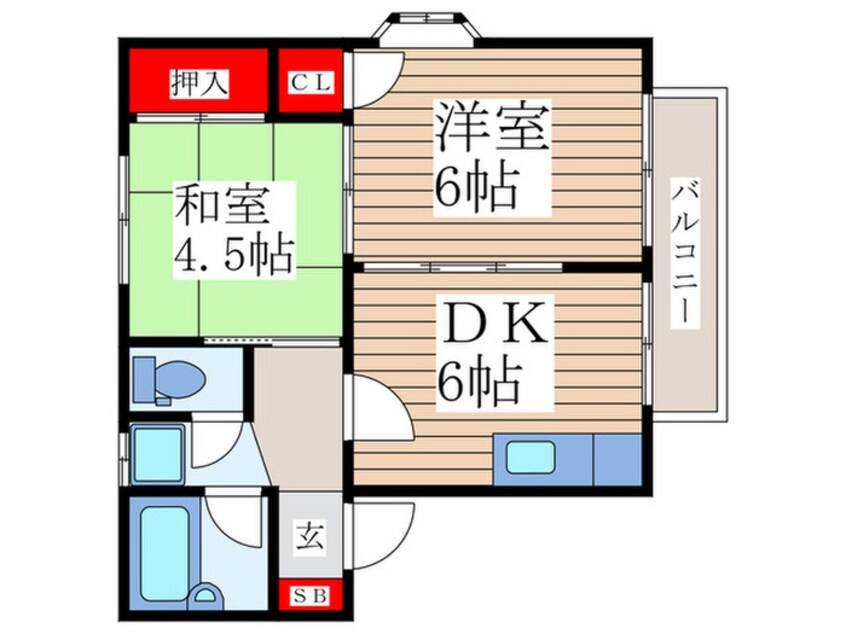 間取図 エステ－トすばる