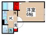 プロスペリティ北千住 1Kの間取り