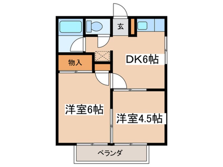 間取図 宝コ－ポＢ