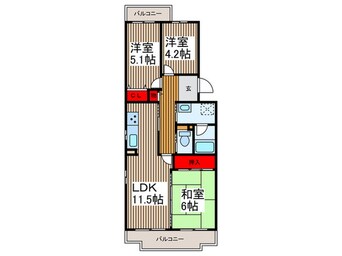 間取図 コーポレート与野本町１９号棟