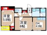 ビバーチェ　２ 2DKの間取り