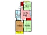 ビイラ浮間 3DKの間取り