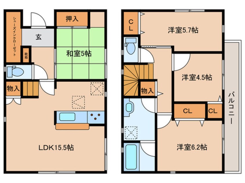 間取図 Ｋｏｌｅｔ武蔵村山♯０７