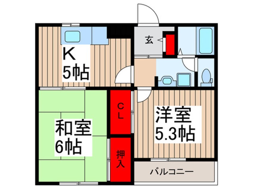 間取図 コロンバインプラザA棟