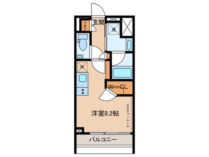 間取図 ｻﾞ･ﾊﾟｰｸﾊﾋﾞｵ荏原中延ﾌﾟﾚｲｽ
