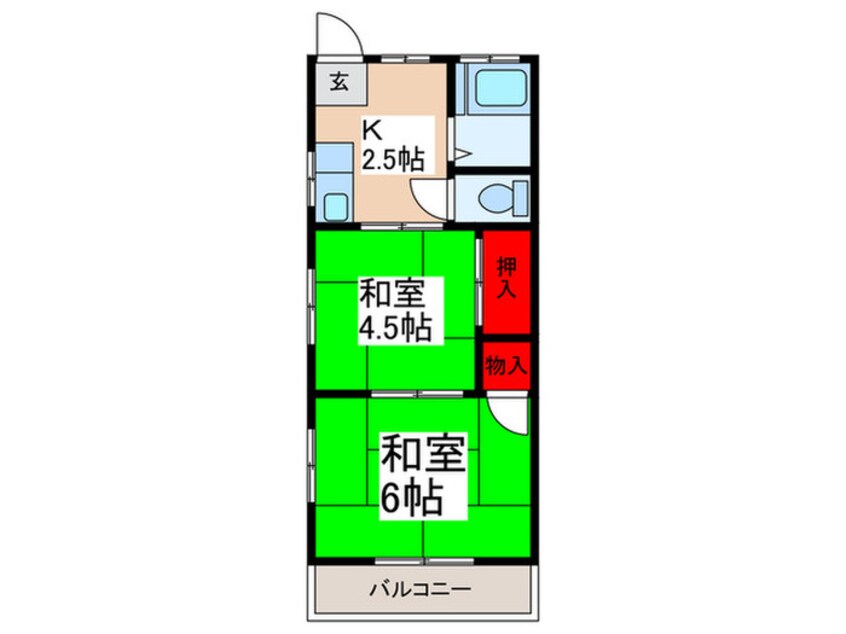 間取図 ハイツ曙