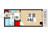 ワ－ナ－桜木 1Kの間取り