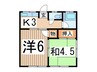 榎本アパ－ト２ 2Kの間取り