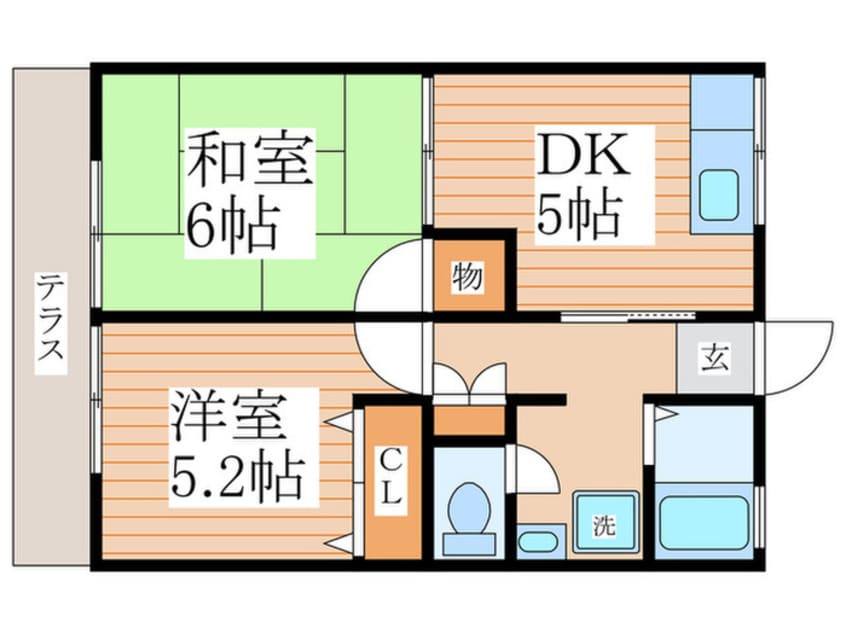 間取図 シティーハイム高倉
