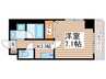 シリウス・エム 1Kの間取り
