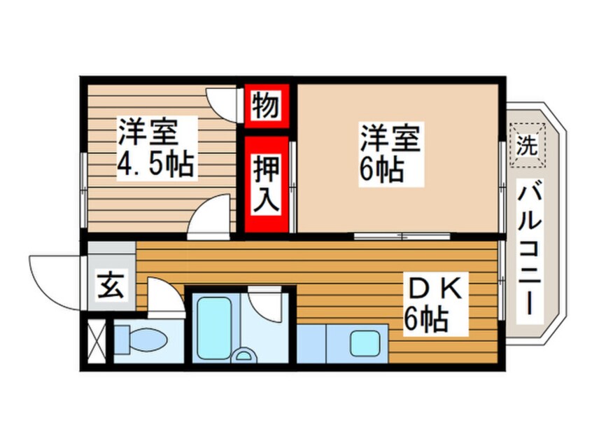 間取図 コーポラスオオノ