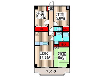 間取図 ベリエ本郷