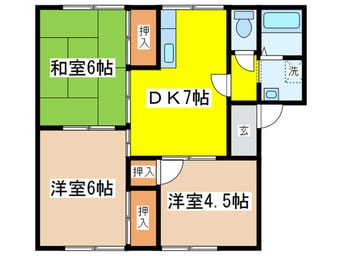 間取図 パレスウィーン