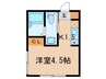 大倉山ＡＰ 1Kの間取り