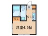 大倉山ＡＰ 1Kの間取り