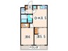 すみれマンション 2DKの間取り