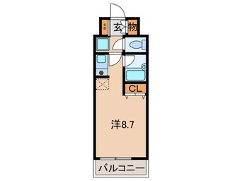 間取図 エスコ－ト麻布十番（706）