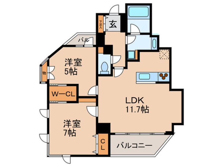 間取図 ドゥーエ東池袋