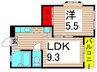 ハイツイレブン 1LDKの間取り