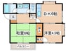 マスコハイツ 2DKの間取り