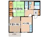 ハイムクボタＢ 2Kの間取り