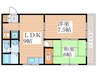 プリムローズ 2LDKの間取り