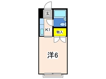 間取図 パ－ルハイツ佐伯