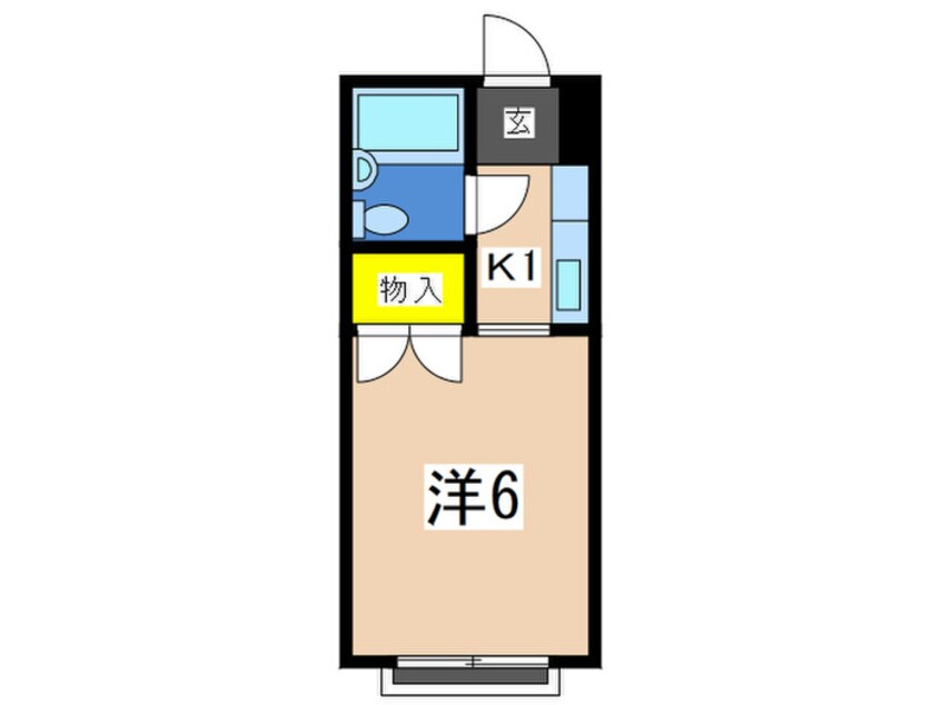 間取図 パ－ルハイツ佐伯