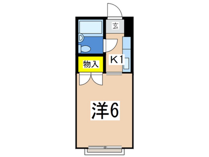 間取図 パ－ルハイツ佐伯