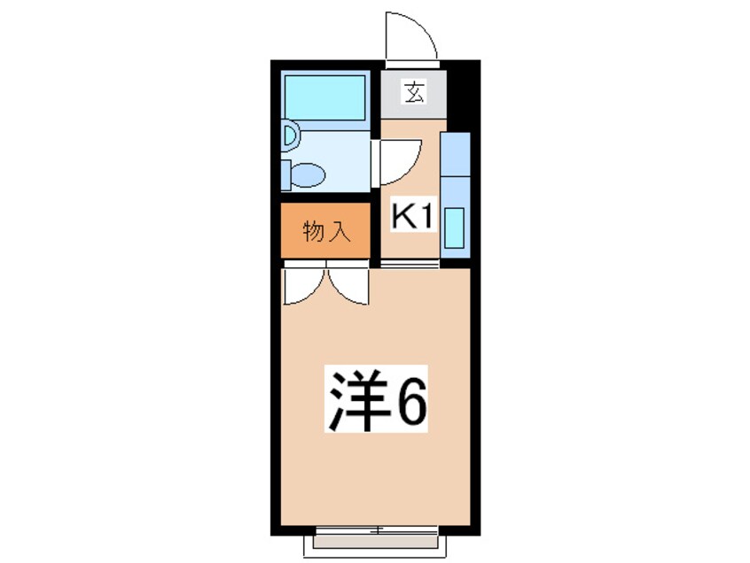 間取図 パ－ルハイツ佐伯