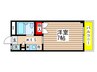 ミラ２１ 1Kの間取り