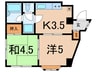 ＫＣハイム 2Kの間取り