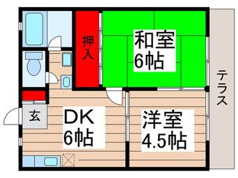 間取図 クレストパレス壱番館