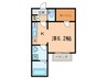 Scuderia府中 1Kの間取り