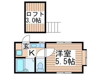 間取図 パルーム鎌ヶ谷ナンバー１