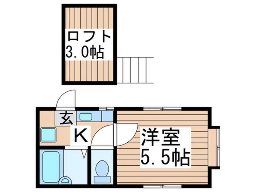 間取図 パルーム鎌ヶ谷ナンバー１