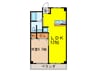 本橋マンション 1LDKの間取り