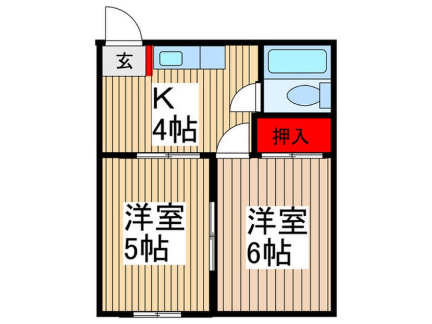 間取図 あけぼの荘