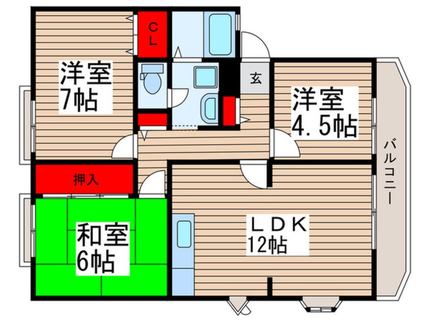 間取図 サンビレッジ船橋Ｊ