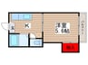 メゾン中山 1Kの間取り