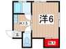 リヴル稲田堤 1Kの間取り