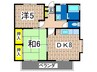 Ｋ－フォレスト 2DKの間取り