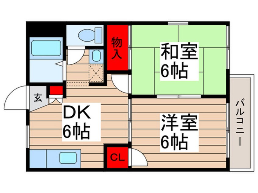 間取図 カ－サ鎌ヶ谷