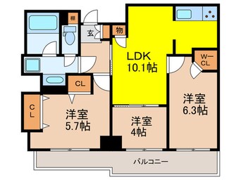 間取図 メイツときわ台(307)